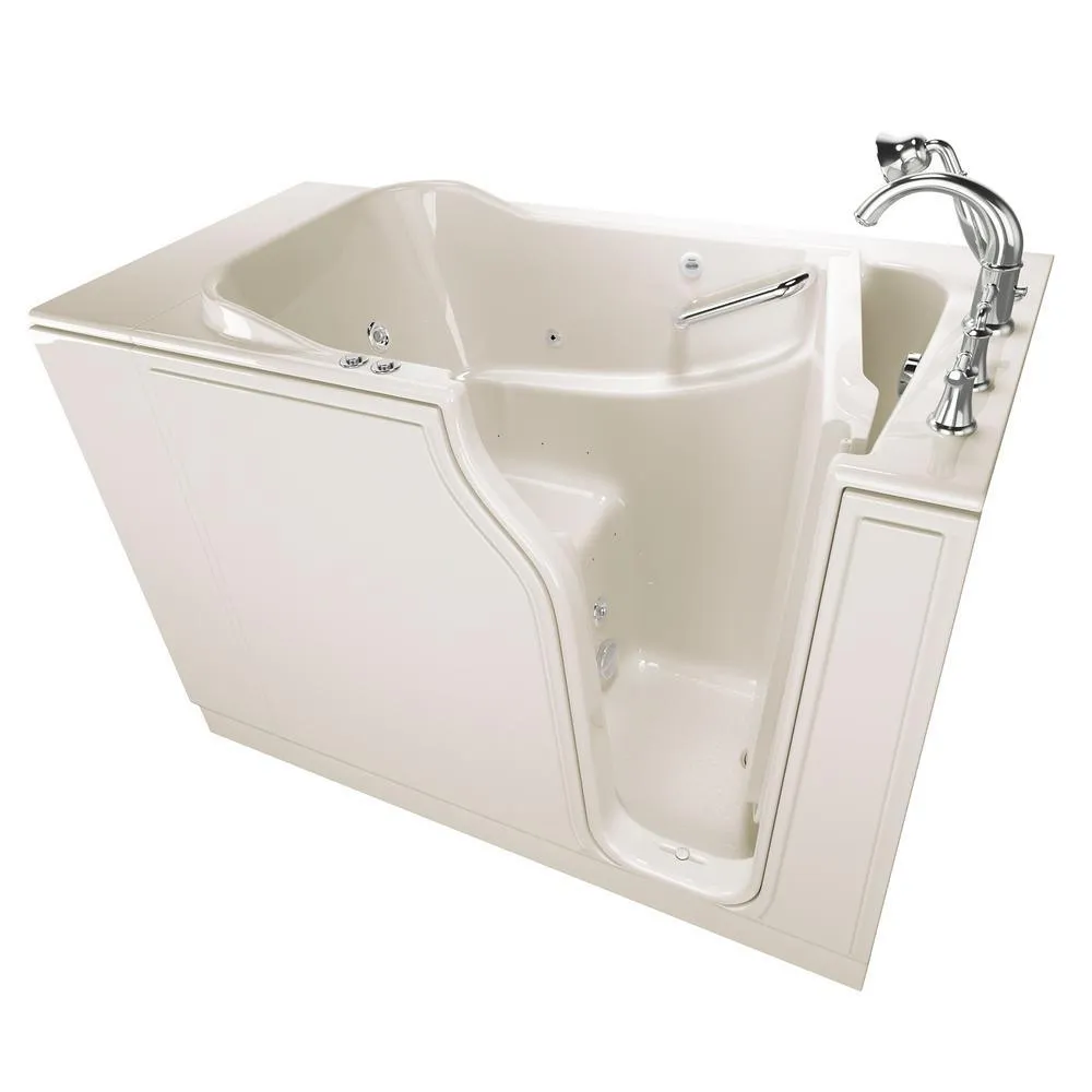 Gelcoat Value Series 52 in. Righ Walk-In Whirlpool and Air Bath Bathtub in White, photo 14 of 16