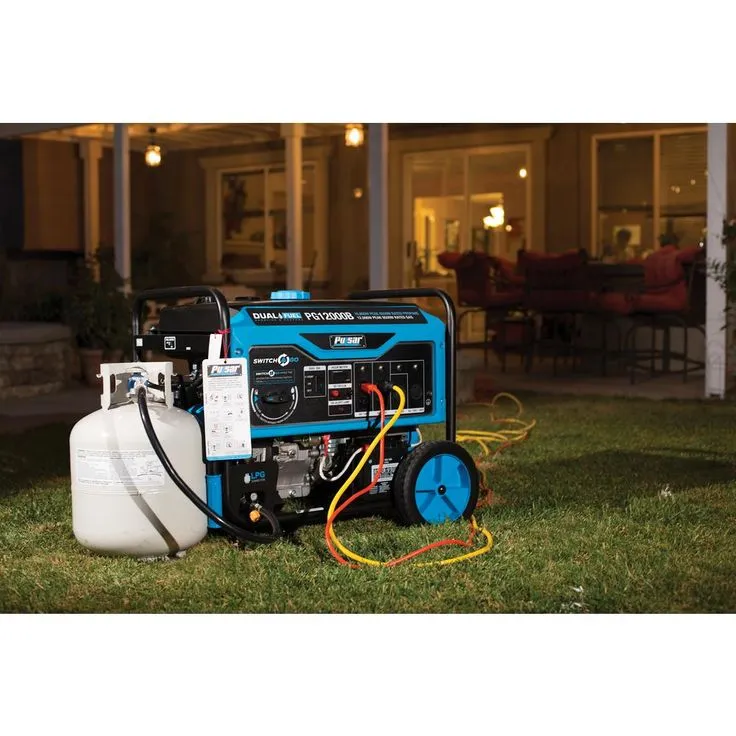 Pulsar 12,000-Watt/9,500-Watt Dual Fuel Gasoline/Propane Powered Electric/Recoil Start Portable Generator 457cc CARB Compliant, photo 8 of 11