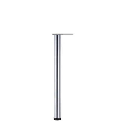 43-1/4 in Round Adjustable Bar Table Leg – Chrome Steel & ABS