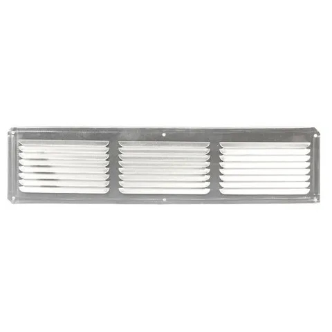 Master Flow EAC Soffit/Undereave Vent, Aluminum, 4 × 16 in, Mill Finish