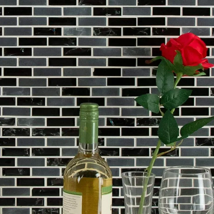 MSI Glissen 12 in. x 12 in. x 6mm Glass Mesh-Mounted Mosaic Tile (15 sq. ft./case), photo 2 of 8