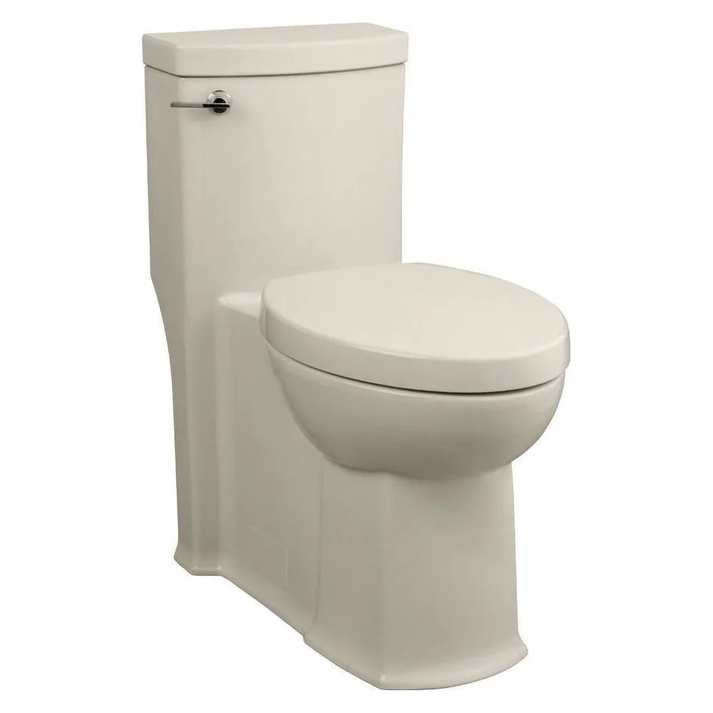 Boulevard FloWise Tall Height 1-Piece 1.28 GPF Single Flush Elongated Toilet with Concealed Trap-Way in White, photo 7 of 8