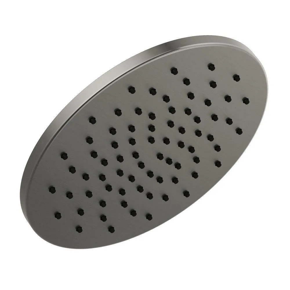 1-Spray 11.8 in. Single Wall Mount Fixed Rain Shower Head in Venetian Bronze, photo 7 of 10