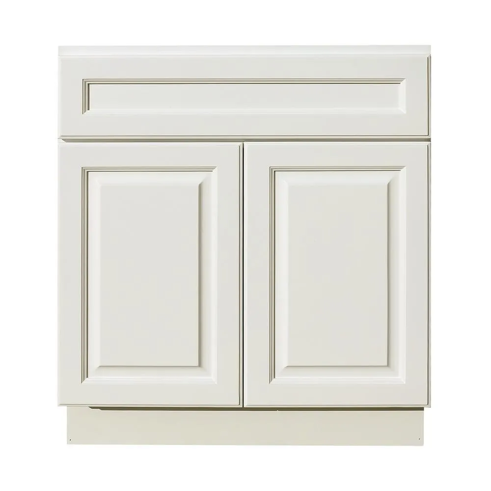 Newport Ready to Assemble 24x34.5x24 in. Sink Base Cabinet with 2-Door and 1-Fake Drawer in Dark Espresso, photo 6 of 9