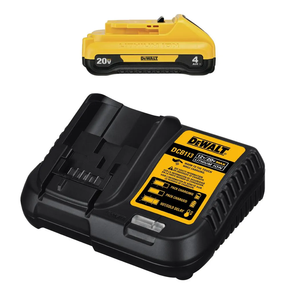 DEWALT 20-Volt MAX Li-Ion Cordless 4-1/2 in. to 5 in. Grinder (Tool-Only) with 20-V Li-Ion 4.0 Ah Battery & Charger Starter Kit, photo 3 of 11