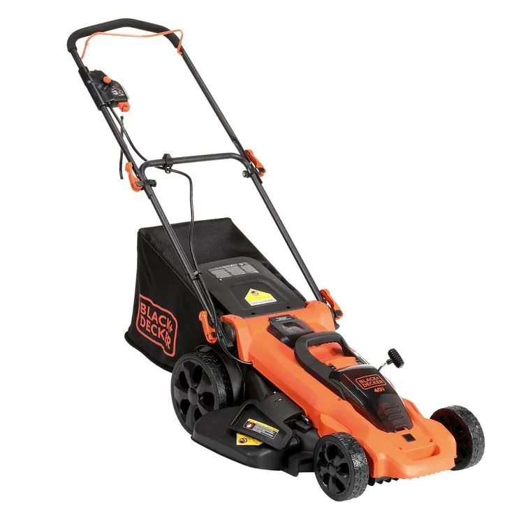 BLACK+DECKER 20 in. 40V MAX Lithium-Ion Cordless Walk Behind Push Lawn Mower with (2) 2.5Ah Batteries and Charger Included, photo 3 of 13