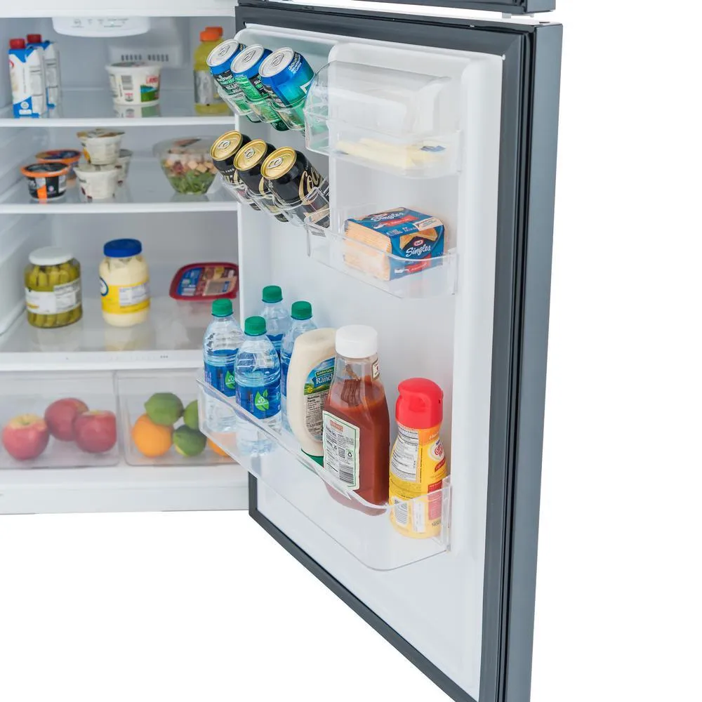 10.1 cu. ft. Top Freezer Refrigerator in Black, photo 6 of 16