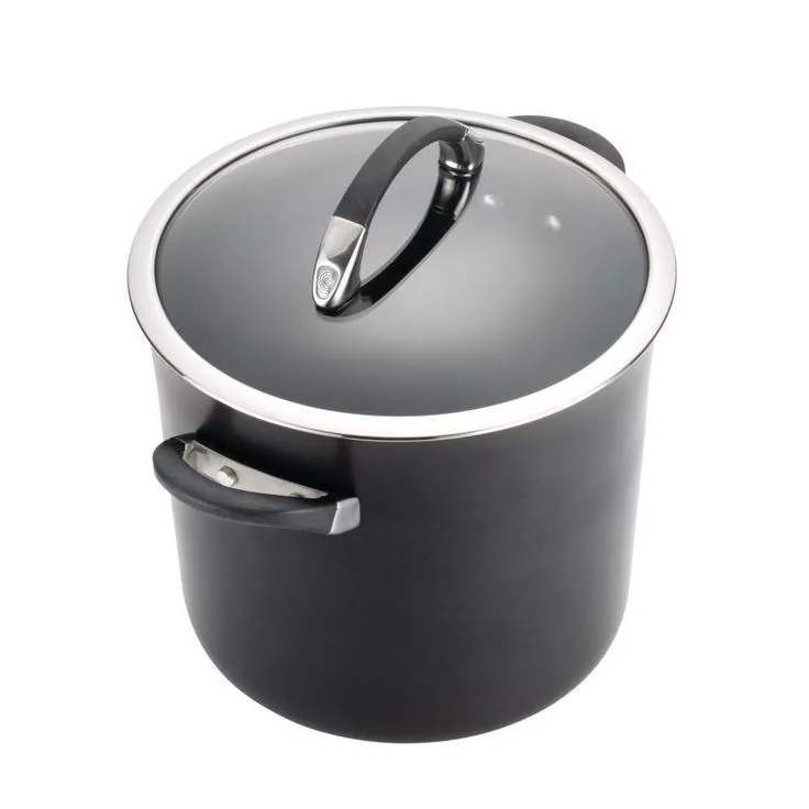 Symmetry 9-Piece Hard-Anodized Aluminum Nonstick Cookware Set in Black, photo 3 of 8
