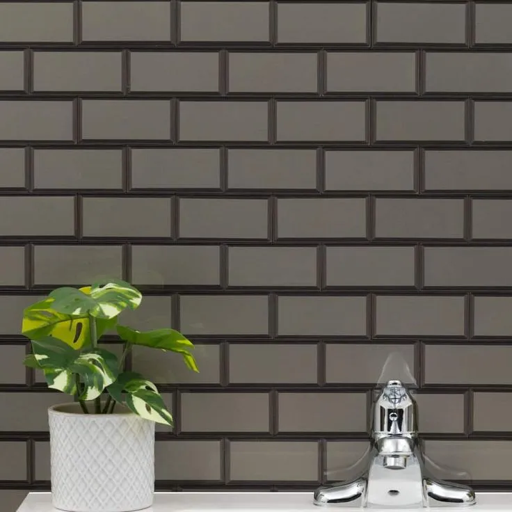 MSI Crisson Bevel Subway Peel and Stick 12 in. X 12 in. X 4 mm Glass Mosaic Tile ( 19.6 sq. ft./case), photo 2 of 7