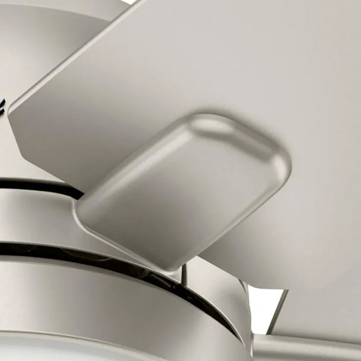 Cavera II 52 in. Indoor Matte Nickel Wifi-Enabled Smart Ceiling Fan with Light Kit & Remote, photo 6 of 10