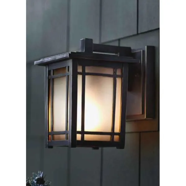 Port Oxford 1-Light Oil-Rubbed Chestnut Outdoor Wall Lantern Sconce, photo 3 of 5