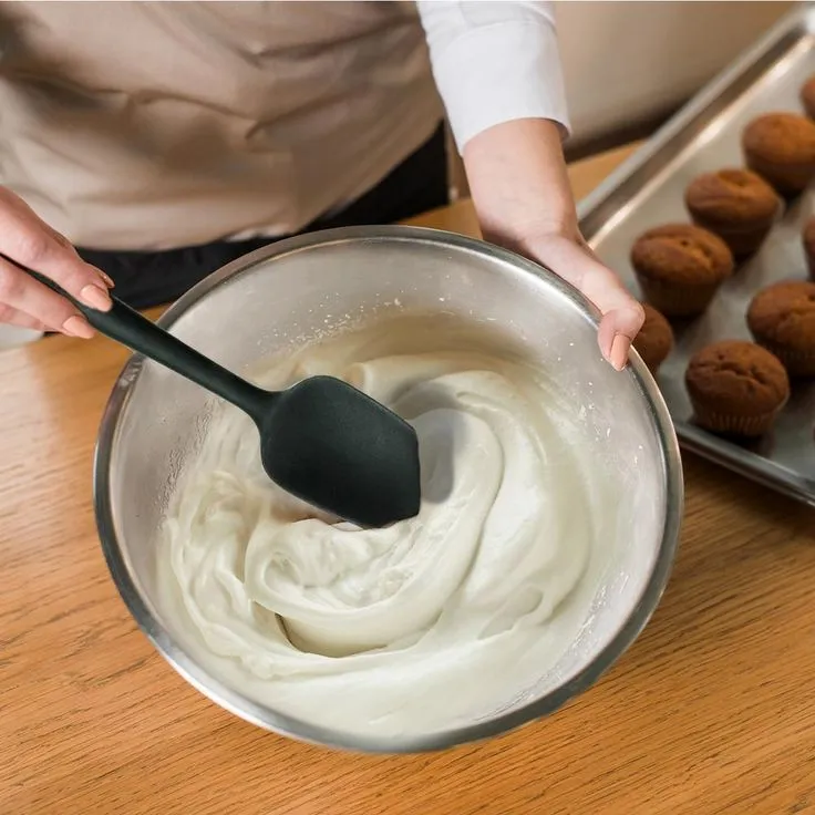 Premium Silicone BPA-Free, Spatula, Stainless Steel Core 500F Heat-Resistant, Non-Stick, Dishwasher Safe, (SP2001B), photo 5 of 7