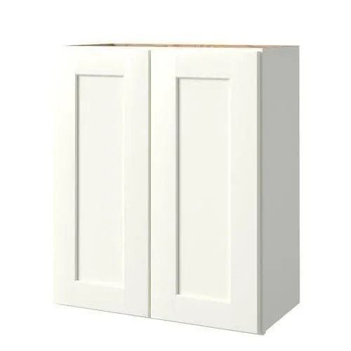 allen + roth Aveley 24-in W x 24.5-in H x 12-in D Linen Maple Door Wall Semi-Custom Cabinet, photo 3 of 4