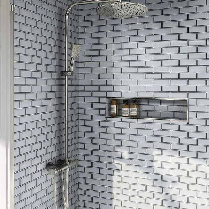MSI Ice Bevel Subway 11.73 in. x 11.73 in. x 8 mm Glass Blend Mesh-Mounted Mosaic Tile (9.6 sq. ft. /case), photo 4 of 8