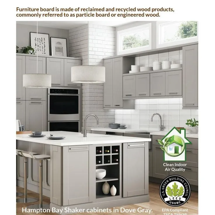 Hampton Bay Hampton Assembled 28.5x34.5x16.5 in. Lazy Susan Corner Base Kitchen Cabinet in Satin White, photo 3 of 11