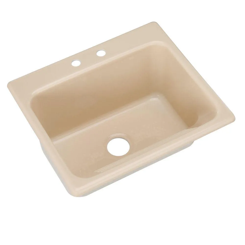 Kensington Drop-In Acrylic 25 in. 2-Hole Single Bowl Utility Sink in White, photo 13 of 18