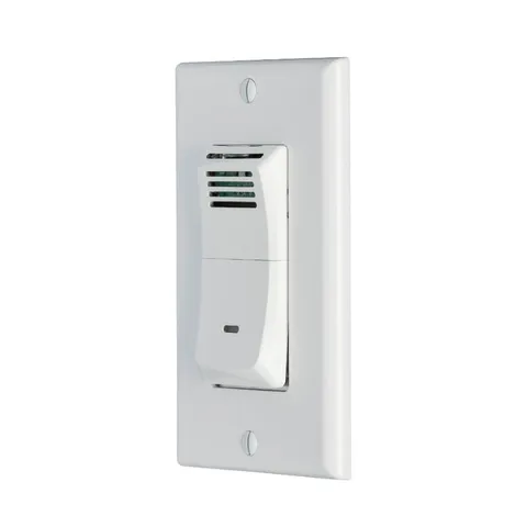 Exclusive Sensaire Humidity Sensing Wall Control in White