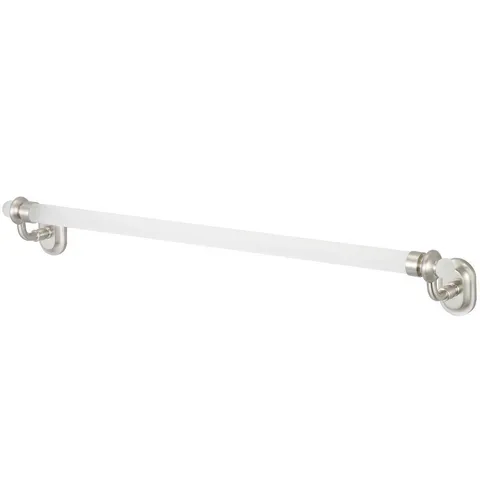 Glass Series 24 in. Towel Bar in Brushed Nickel