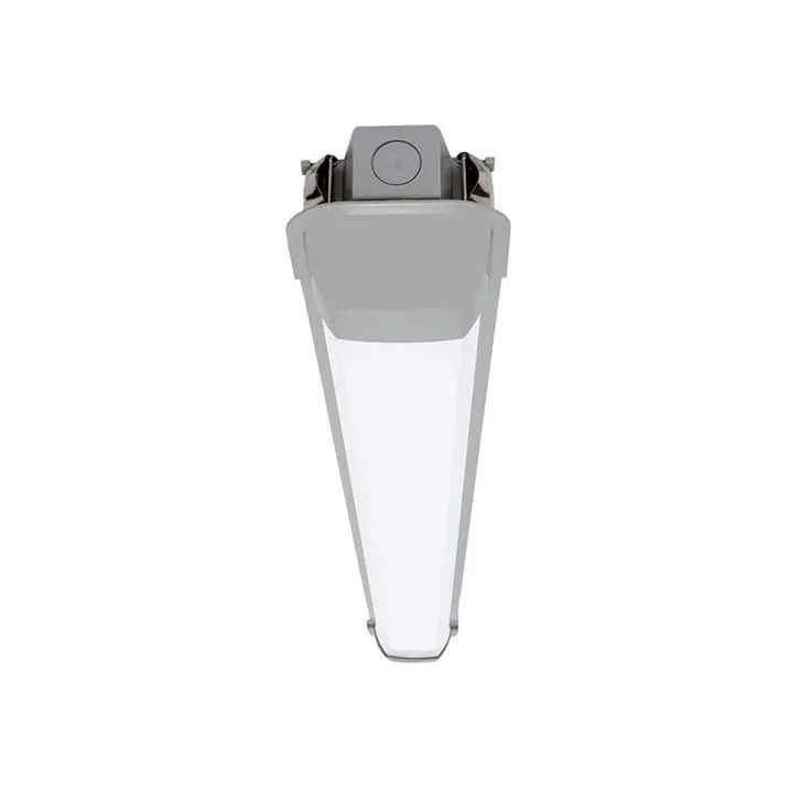 Commercial Electric 4 ft. Vapor Tight 4500 Lumens Gray Integrated LED Wraparound Light 3000K 4000K 5000K Wet Rated 120-277v, photo 8 of 10