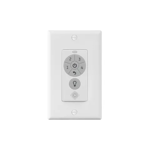 4-Speed White Wall Mount Ceiling Fan Wall Switch