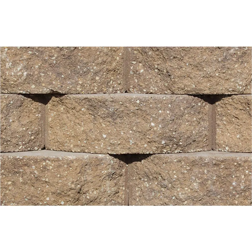Rockwood Retaining Walls Cottage Stone 4 in. H x 12 in. W x 8.5 in. D Gray Concrete Garden Wall Block (96-Pieces/31.68 sq. ft./Pack), photo 3 of 5
