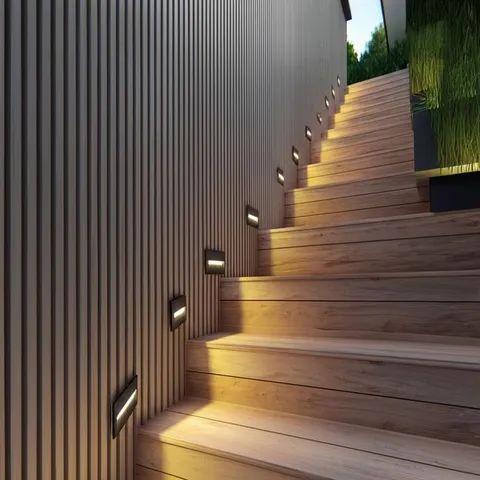 Black LED Deck Light