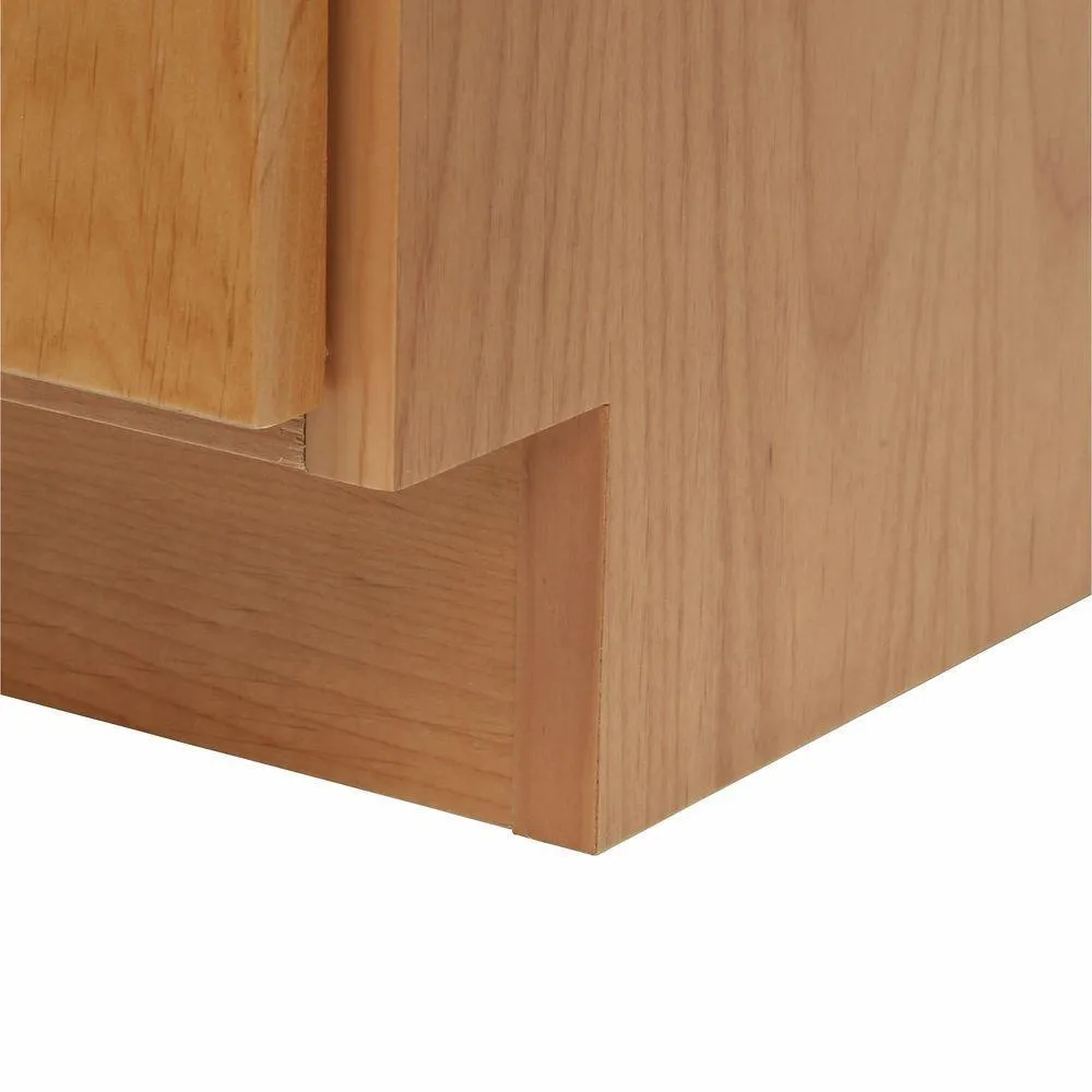 Shaker 42 in. W x 21 in. D x 34.5 in. H Vanity Cabinet Only in Natural Alder, photo 7 of 47