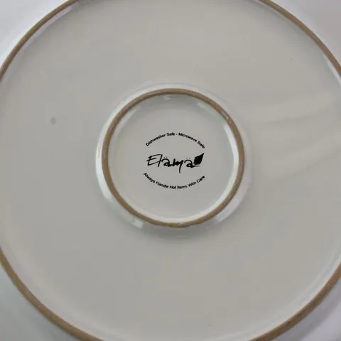 Market Finds 16-Piece Contemporary White Stoneware Dinnerware Set