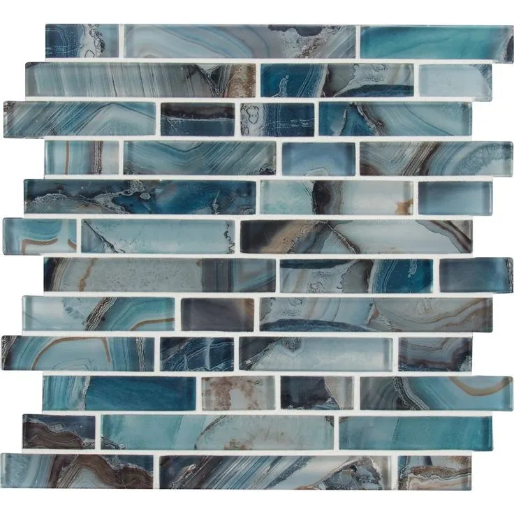 MSI Night Sky Interlocking 11.81 in. x 11.81 in. x 8mm Glass Mesh-Mounted Mosaic Tile (9.7 sq. ft. / case), photo 4 of 11
