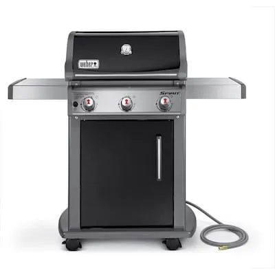 Spirit E-310 Black Porcelain Enamel 3-Burner Natural Gas Grill