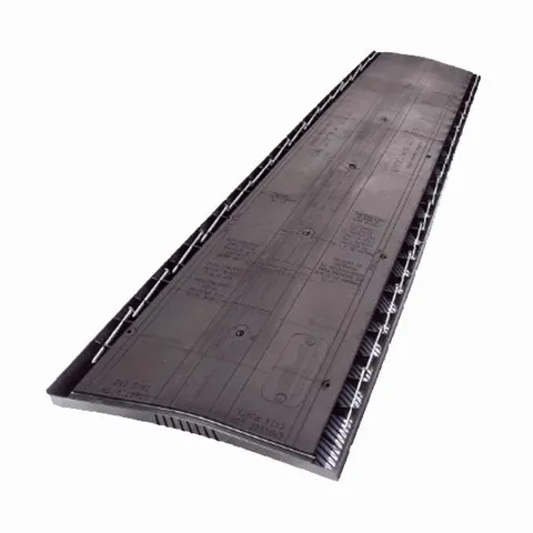Rigid roof ridge exhaust vent, 9 in × 4 ft