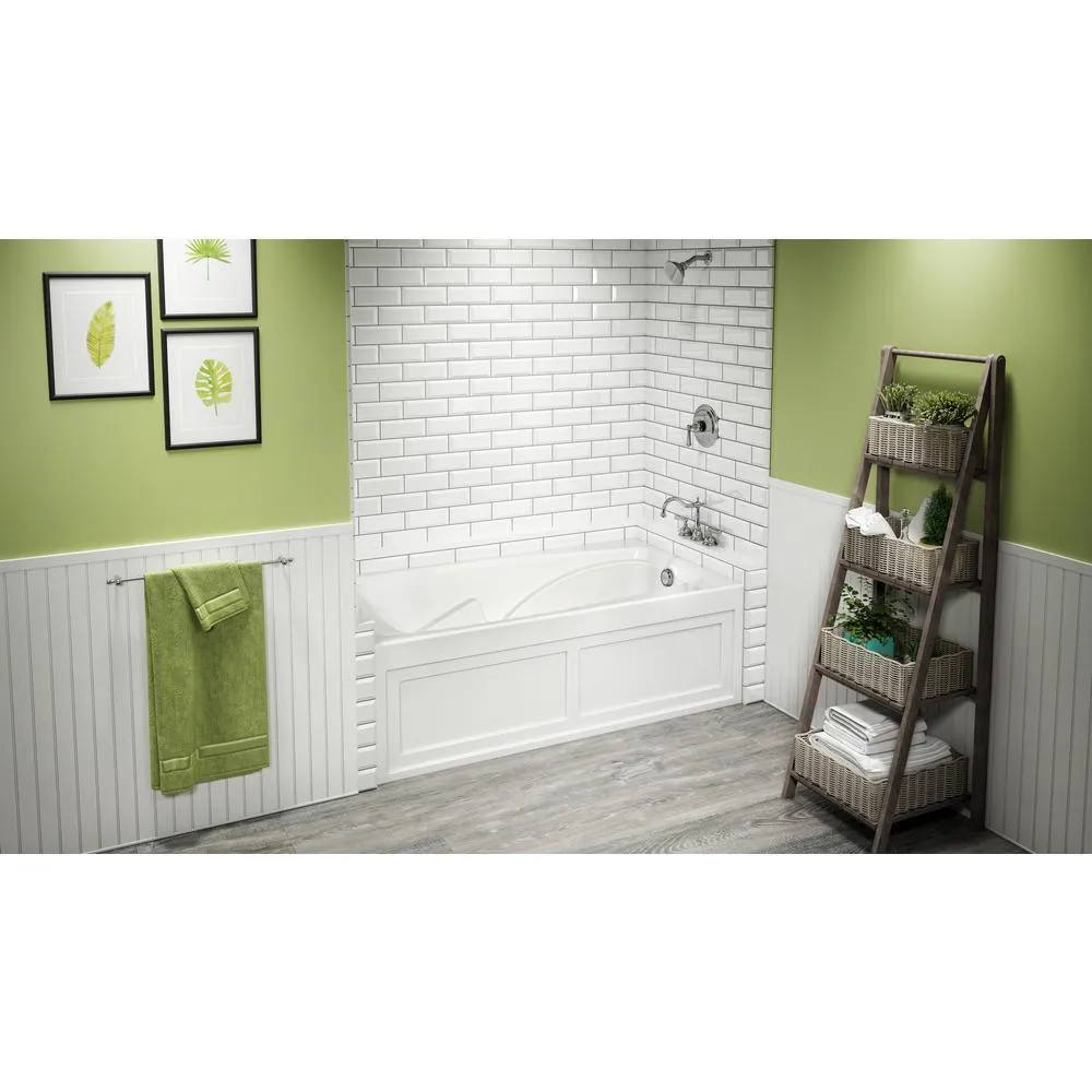 CETRA 60 in. x 36 in. Acrylic Left Drain Rectangular Alcove Soaking Bathtub in White, photo 4 of 4