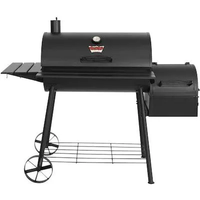 Smokin' Ace 30-in Black Barrel Charcoal Grill