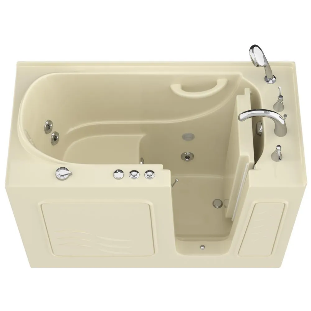 Universal Tubs HD Series 53 in. Right-Drain Quick Fill Walk-In Whirlpool Bathtub with Powered Fast Drain, White, photo 17 of 26