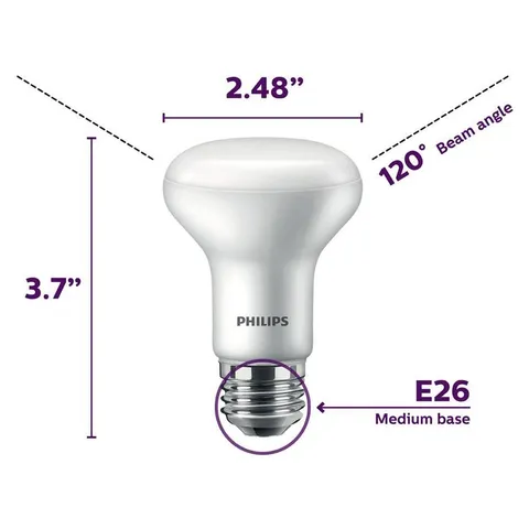 45-Watt Equivalent R20 Dimmable LED Flood Light Bulb Daylight