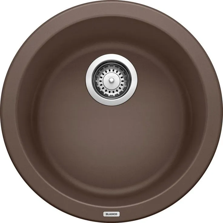 RONDO Dual Mount Granite Composite 17.69 in. Single Bowl Bar Sink in Anthracite, photo 6 of 6