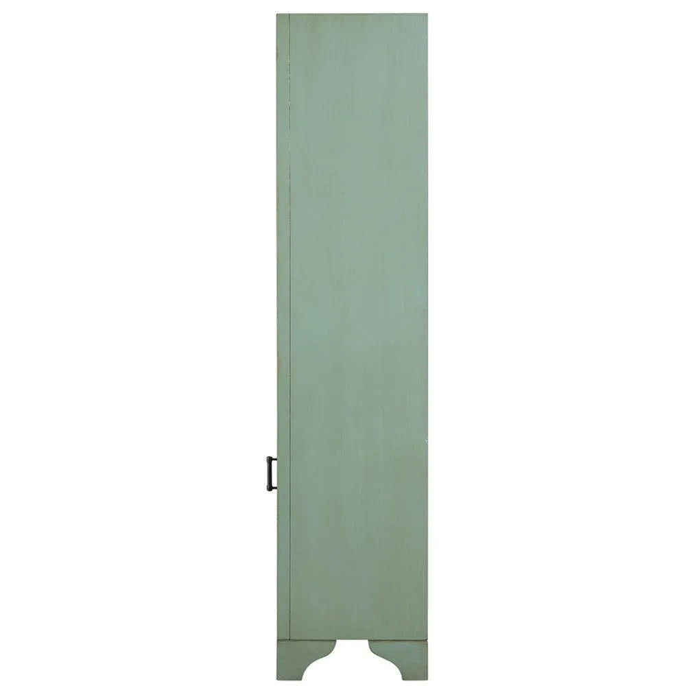 Hazelton 18 in. W x 15 in. D x 67-1/2 in. H Bathroom Linen Cabinet in Antique Green, photo 5 of 10