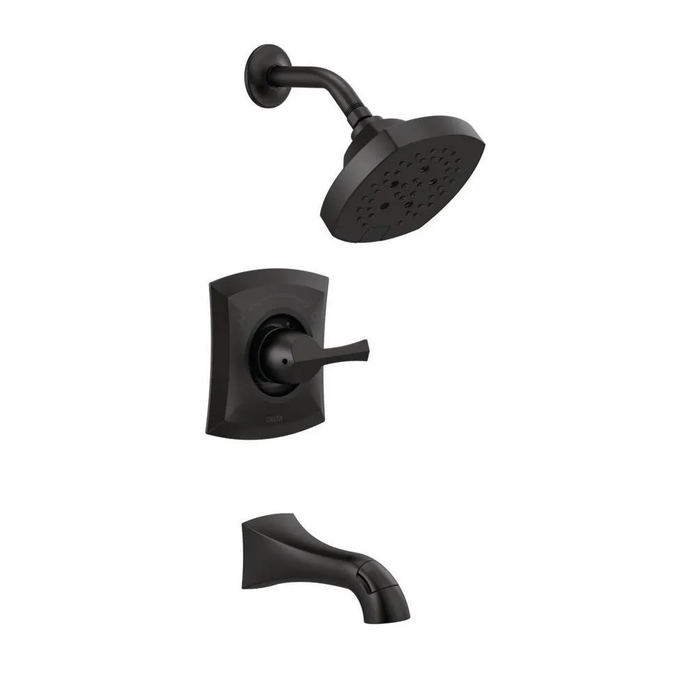Pierce Single-Handle 5-Spray Tub and Shower Faucet in Spot Shield Brushed Nickel (Valve Included), photo 12 of 13