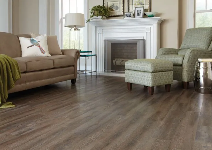 Style Selections 6-in x 36-in Driftwood Vinyl Plank Flooring, photo 2 of 7