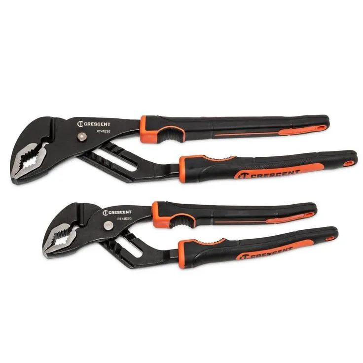 Crescent Grip Zone 10 in. and 12 in. V-Jaw Tongue and Groove Plier Set with Dual Material Grips, photo 9 of 11