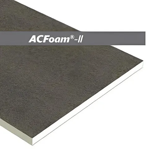 ACFoam-II Flat GRF Fiber Felt Faced 2 Sides 4 × 4 ft Polyiso Roof Insulation Board - All Sizes