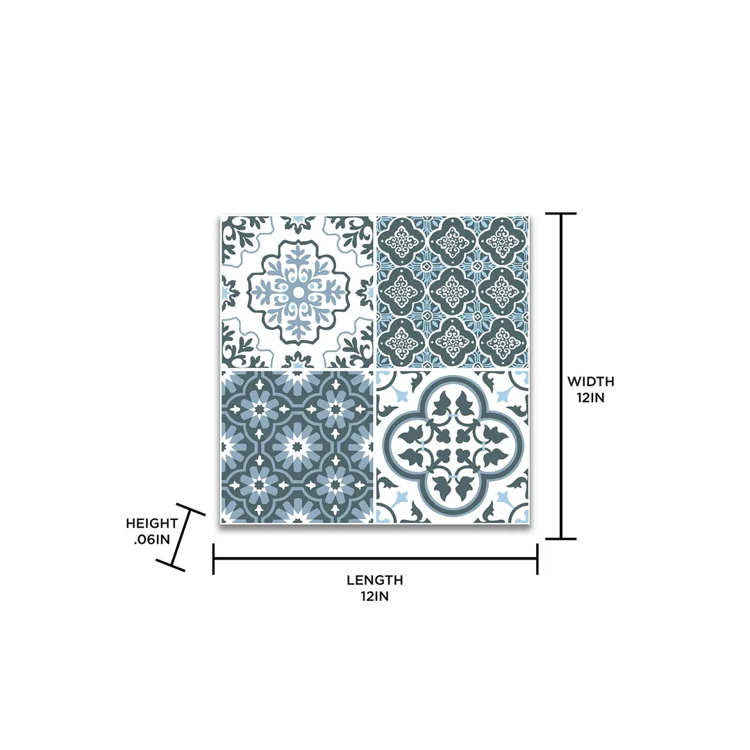 FloorPops Myriad Peel and Stick Floor Tiles, 12 in. x 12 in., 20 Tiles (20 sq. ft.), photo 3 of 3