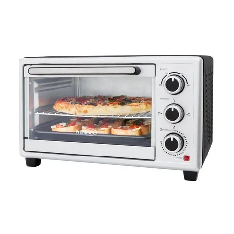 1440 W 6-Slice Silver Toaster Oven with Automatic Shut-Off