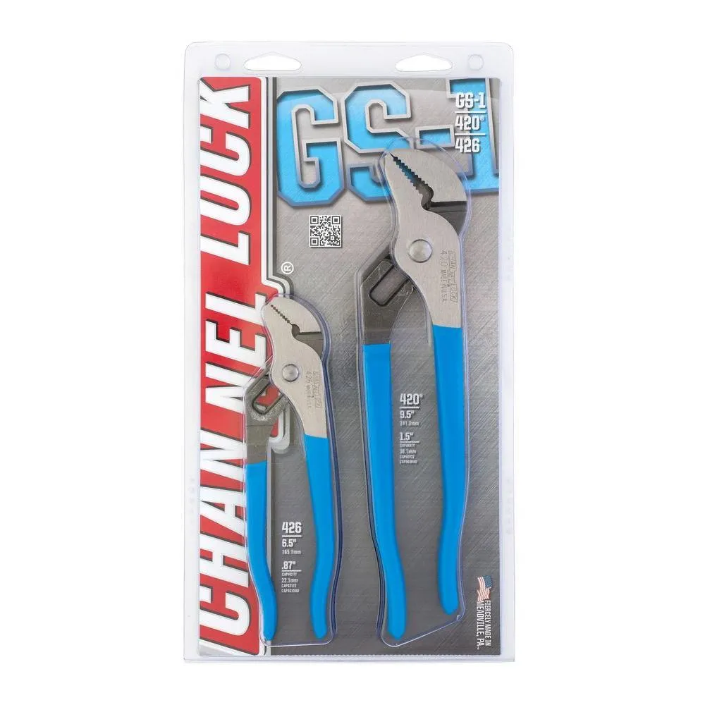 CHANNELLOCK 9.5 in. and 6.5 in. Tongue and Groove Pliers Set, photo 3 of 3