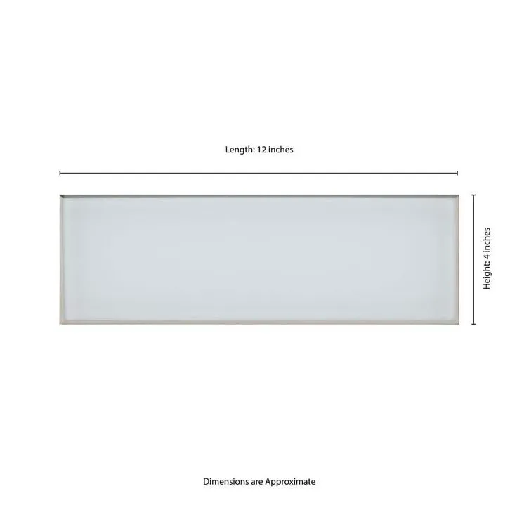 MSI Ice Bevel 4 in. x 12 in. Matte Glass White Subway Tile (5 sq. ft./case), photo 2 of 4