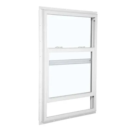 RELIABILT 105 Series New Construction 31-1/2-in x 51-1/2-in x 2-5/8-in Jamb White Vinyl Low-e Argon Single Hung Window with Grids Half Screen Included, photo 2 of 5