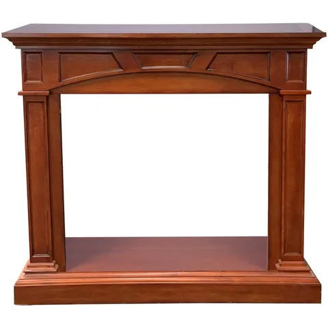 32,000 BTU Ventless Dual Fuel Gas Fireplace with Remote Control in Heritage Cherry