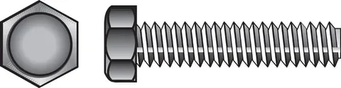 1/2 × 4 in Zinc-Plated Hex Tap Bolts (25-Pack)