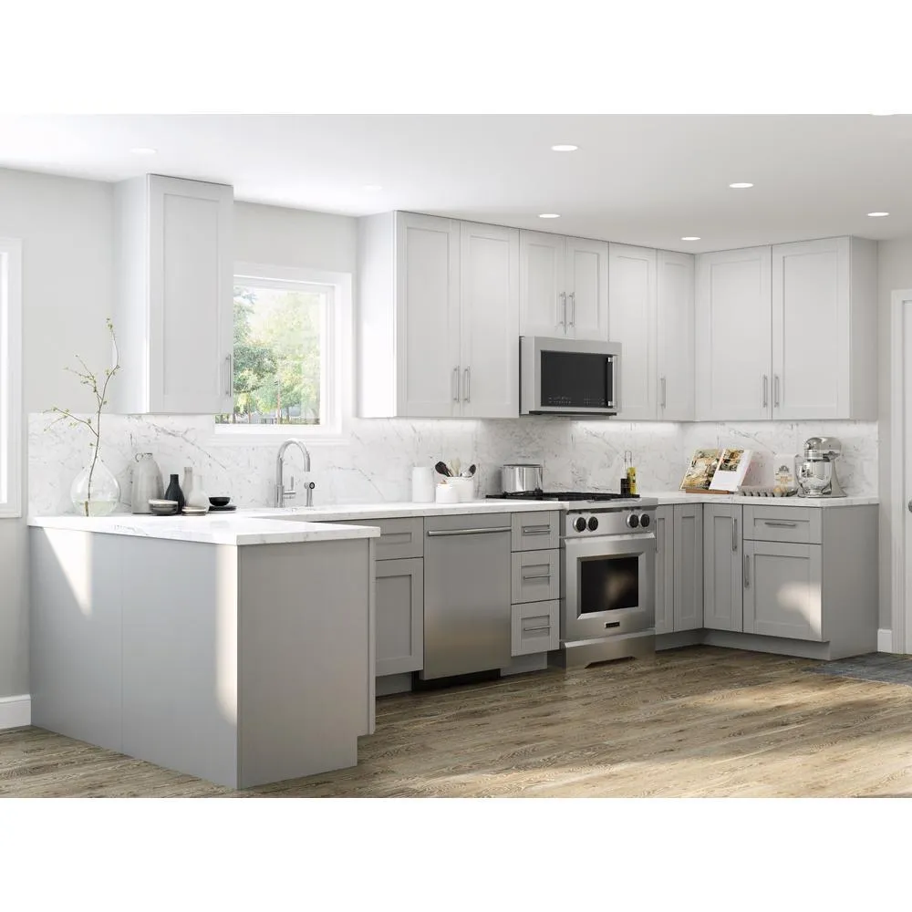 Vesper White Shaker Assembled Plywood 30 in. x 30 in. x 12 in. Wall Kitchen Cabinet with Soft Close, photo 5 of 31