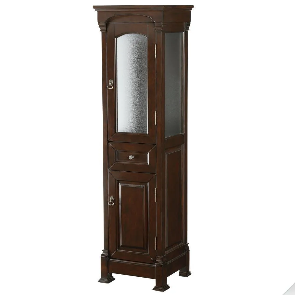 Andover 18 in. W x 65 in. H x 16 in. D Bathroom Linen Storage Tower Cabinet in Dark Cherry, photo 7 of 7